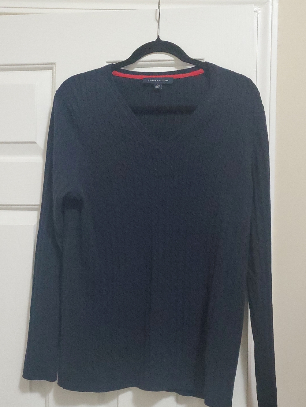 Classic Navy V-Neck Sweater